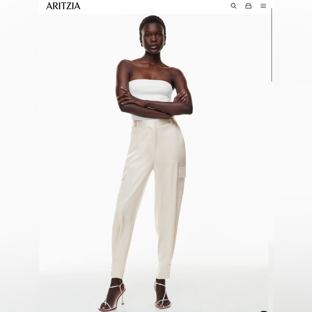 Babaton Refined Satin Cargo Pant Size 6